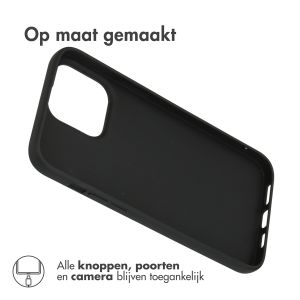 Accezz Color Backcover iPhone 14 Pro Max - Zwart