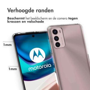 Accezz Clear Backcover Motorola Moto G42 - Transparant
