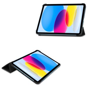 Accezz Trifold Bookcase iPad 10 (2022) 10.9 inch - Zwart