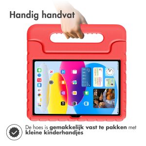 Accezz Kidsproof Backcover met handvat iPad 10 (2022) 10.9 inch - Rood