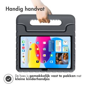 Accezz Kidsproof Backcover met handvat iPad 10 (2022) 10.9 inch - Zwart