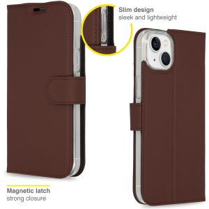 Accezz Wallet Softcase Bookcase iPhone 14 Plus - Bruin