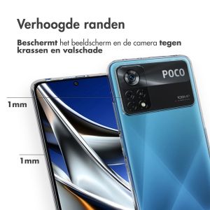 Accezz Clear Backcover Xiaomi Poco X4 Pro 5G - Transparant