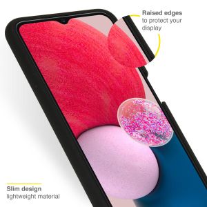 Accezz Liquid Silicone Backcover Samsung Galaxy A13 (4G) - Zwart