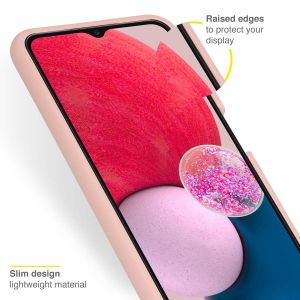 Accezz Liquid Silicone Backcover Samsung Galaxy A13 (4G) - Roze