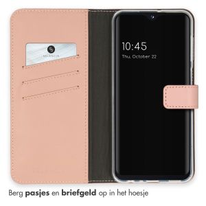 Selencia Echt Lederen Bookcase Samsung Galaxy A23 (5G) - Dusty Pink