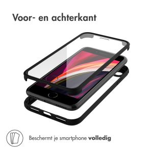 Accezz 360° Full Protective Cover iPhone SE (2022 / 2020) / 8 / 7 - Zwart