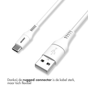 Accezz USB-C naar USB kabel - 0,2 meter - Wit