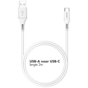 Accezz USB-C naar USB kabel - 2 meter - Wit