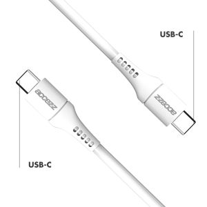 Accezz USB-C naar USB-C kabel - 0,2 meter - Wit
