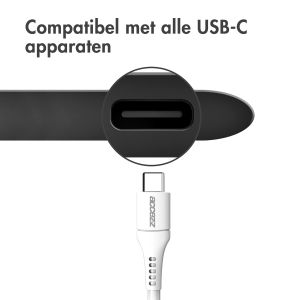 Accezz USB-C naar USB-C kabel - 2 meter - Wit