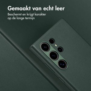 Accezz MagSafe Leather Backcover Samsung Galaxy S24 Ultra - Cedar Green