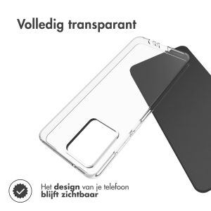 Accezz Clear Backcover Motorola Moto G84 - Transparant