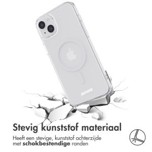 Accezz Clear Backcover met MagSafe iPhone 15 Plus - Transparant