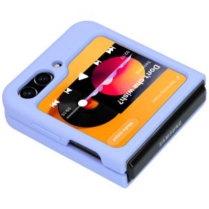 Accezz Liquid Silicone Backcover Samsung Galaxy Z Flip 5 - Paars