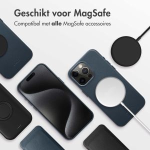Accezz MagSafe Leather Backcover iPhone 15 Pro Max - Nightfall Blue