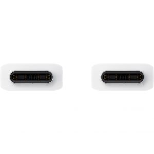 Samsung Originele USB-C naar USB-C kabel - 1.8 meter - 25 Watt - Wit + Originele Fast Charging Adapter USB-C Oplader - In Fabrieksverpakking - 25 Watt - Wit