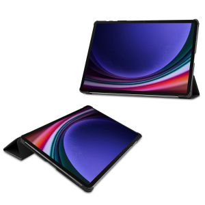 Accezz Trifold Bookcase Samsung Galaxy Tab S9 Plus - Zwart