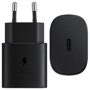 Spreek luid Reis Nu al Samsung Originele Fast Charging Adapter USB-C - Oplader - USB-C aansluiting  - 25 Watt - Zwart | Brandcommerce.nl