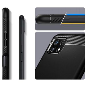 Spigen Rugged Armor Backcover Samsung Galaxy A22 (5G) - Zwart