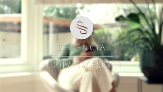 Selencia Aurora Fashion Backcover iPhone 14 - Duurzaam hoesje - 100% gerecycled - Zwart Marmer