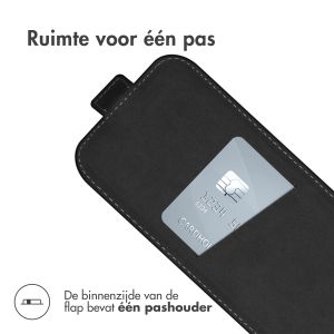 Accezz Flipcase iPhone 12 (Pro) - Zwart