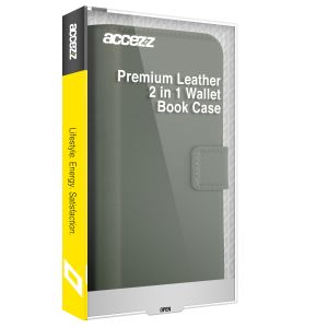 Accezz Premium Leather 2 in 1 Wallet Bookcase Samsung Galaxy S21 - Groen