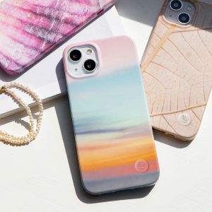 Selencia Aurora Fashion Backcover Samsung Galaxy A13 (4G) - Duurzaam hoesje - 100% gerecycled - Sky Sunset Multicolor