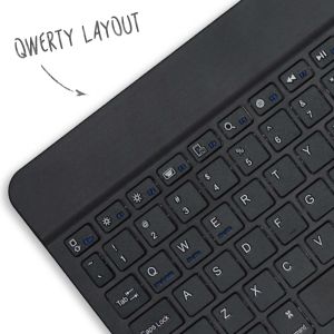 Accezz QWERTY Bluetooth Keyboard Bookcase iPad (2018)/(2017)/Air(2)