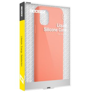Accezz Liquid Silicone Backcover met Magsafe iPhone 14 Pro Max - Nectarine