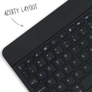 Accezz AZERTY Bluetooth Keyboard Bookcase iPad 9 (2021) 10.2 inch / iPad 8 (2020) 10.2 inch / iPad 7 (2019) 10.2 inch 