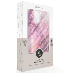 Selencia Aurora Fashion Backcover iPhone 14 - Duurzaam hoesje - 100% gerecycled - Ocean Shell Purple