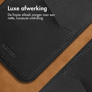 Accezz Premium Leather Card Slot Backcover Samsung Galaxy S21 FE - Zwart