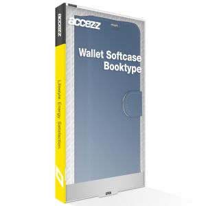 Accezz Wallet Softcase Bookcase iPhone 14 - Donkerblauw