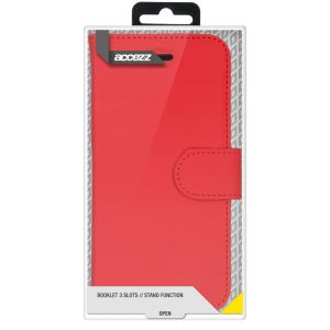 Accezz Wallet Softcase Bookcase iPhone 13 Pro Max - Rood