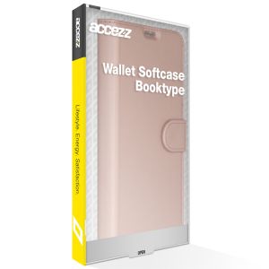 Accezz Wallet Softcase Bookcase Samsung Galaxy S22 Ultra - Rosé Goud