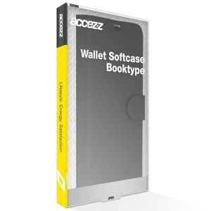 Accezz Wallet Softcase Bookcase Motorola Edge 20 Pro - Zwart