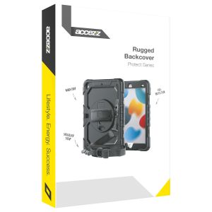Accezz Rugged Backcover met schouderstrap Samsung Galaxy Tab S8 Plus / S7 Plus / S7 FE - Zwart