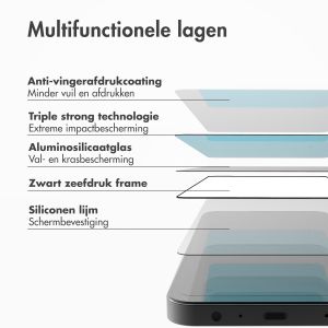 Accezz Triple Strong Full Cover Glas Screenprotector met applicator iPhone 15 - Transparant
