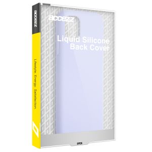 Accezz Liquid Silicone Backcover iPhone 14 Pro Max - Paars