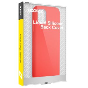 Accezz Liquid Silicone Backcover Samsung Galaxy S24 - Rood