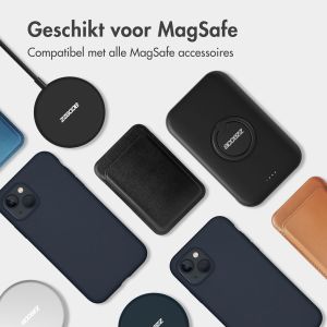 Accezz Liquid Silicone Backcover met MagSafe iPhone 14 Pro - Donkerblauw