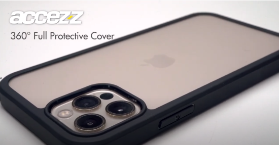 Accezz 360° Full Protective Cover iPhone 12 (Pro) - Zwart