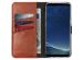 Selencia Echt Lederen Bookcase Samsung Galaxy S8 - Bruin