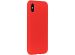 Accezz Liquid Silicone Backcover iPhone Xs / X - Rood