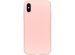 Accezz Liquid Silicone Backcover iPhone Xs / X - Roze