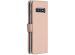 Selencia Echt Lederen Bookcase Samsung Galaxy S10 - Roze