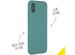 Accezz Liquid Silicone Backcover iPhone Xs / X - Donkergroen