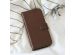 Selencia Echt Lederen Bookcase Samsung Galaxy A40 - Bruin
