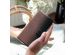 Selencia Echt Lederen Bookcase Samsung Galaxy A40 - Bruin